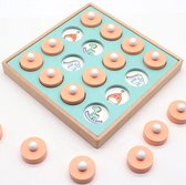 Memory bordspel voor kinderen| Educatief Speelgoed | Houten Geheugen spel plaatjes| Memorie Schaak Spel | Memory chess | 12 unieke plaatjes