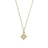 Eye tag ketting - Goud - 42 cm