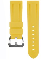 Horloges voor Mannen - Stijlvol Cadeau Heren - Heren horlogeband – Automatisch Horloge – Karl Brave Watch Strap – 3D Mannenhorloge met Bewegende Tandwieltjes - Karl Brave Horloge Band Geel