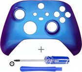 Controller Behuizing Shell - Xbox Draadloze Controller – Series X & S - Metallic Chameleon Blauw Paars