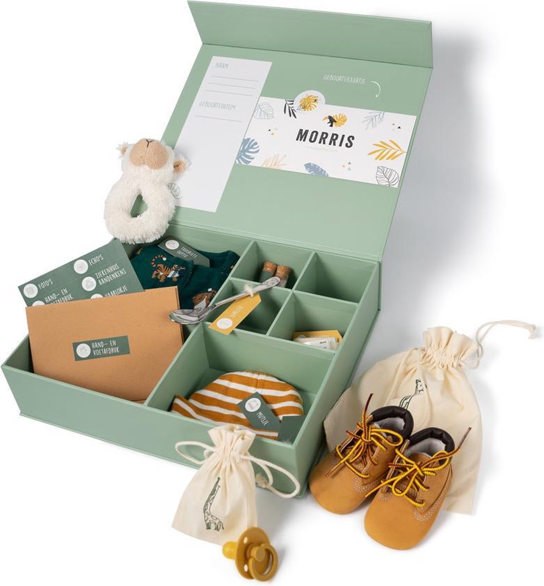 Goedkoopste Luxe Baby Memory Box – Herinneringsdoos - Kraamcadeau - Baby Geschenkset - Babyshower cadeau