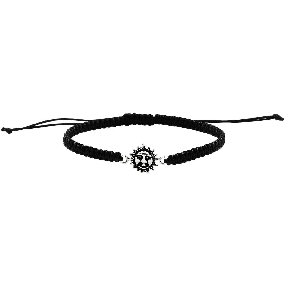 Zilveren armband - katoenen design - minimalistisch - unisex