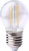 Leddy's - LED Lampen Kogel - Plasticvrij - 2W - Dimbaar - E27 Grote Fitting - 2700K Warm wit