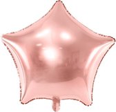 Partydeco - Folieballon Ster Rose Gold 70 cm