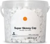 MTN Super Skinny Cap – emmer van 1000 stuks spuitdoppen voor dunne lijnen.