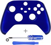 Controller Behuizing Shell - Xbox Draadloze Controller – Series X & S - Chrome Blauw