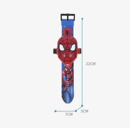 Spiderman Montre numérique avec projection de 24 images pour garçons et  filles