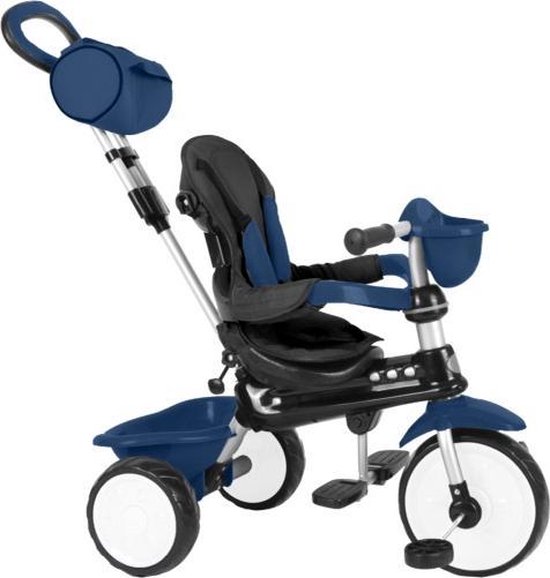 QPlay Tricycle Comfort 4 en 1 - Garçons et Filles - Bleu foncé | bol.com