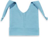 Funnies Babymutsje met knoopjes blauw 50-56