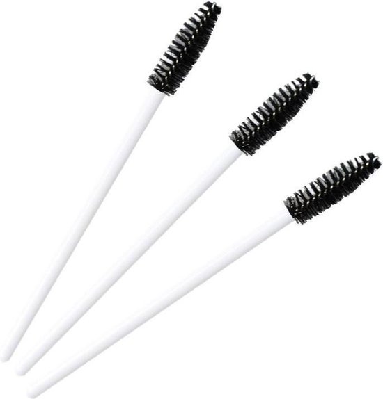 Geleerde hemel verkoopplan Mascara borsteltjes wegwerp disposable brush wimpers eyelashes eyelash  extension zwart... | bol.com