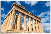 Dibond - Acropolis Of Athene - Griekenland - 60x40cm Foto op Aluminium (Met Ophangsysteem)