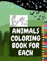 Animals Coloring Book for Each
