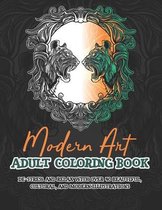 Modern Art Adult Coloring Book