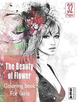 The Beauty of Flower coloring book for girls