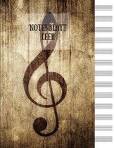 Notenblatt Leer