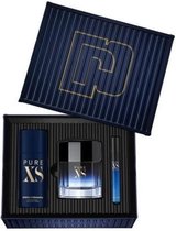 Paco Rabanne Pure XS for Men Giftset EDT 50 ml,  Deodorant 150 ml, EDT spray 10 ml voor onderweg - Kerst Cadeau Tip !!