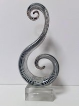 Decoratief object - Beeld - Glas - 31 cm .