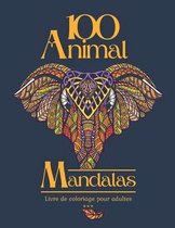 100 Animal Mandalas Livre de coloriage pour adulte