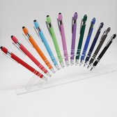 10 stuks luxe Touchscreen Stylus Pen met Balpen | voor telefoon en tablet | Samsung, iPhone iPad Tablet etc. | 10 stuks mix kleur |