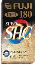 FUJI VHS SHG  180 min videoband  /  videocassette.