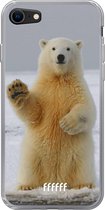 6F hoesje - geschikt voor iPhone 8 - Transparant TPU Case - Polar Bear #ffffff