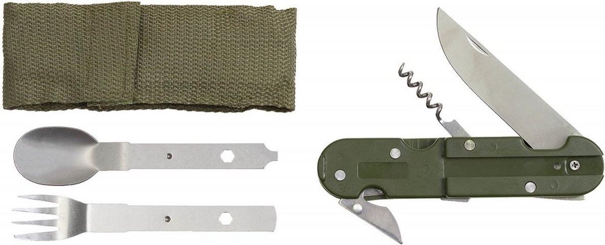MFH Outdoor - Bestek - 3-delig  - inklapbaar - nylon etui