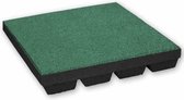Rubber tegels 45 mm - 0.75 m² (3 tegels van 50 x 50 cm) - Groen