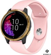 Siliconen Smartwatch bandje - Geschikt voor  Garmin Venu sport band - roze - Strap-it Horlogeband / Polsband / Armband