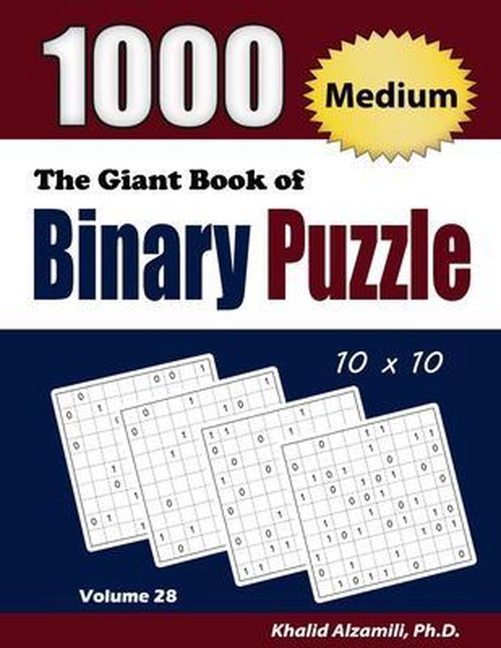 Adult Activity Books-The Giant Book of Binary Puzzle - cover