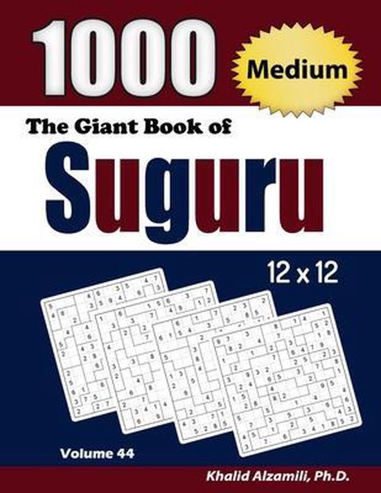 Adult Activity Books-The Giant Book of Suguru - cover