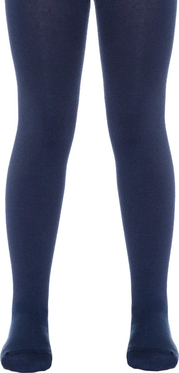 2-PAAR Warme babymaillot gevoerd (fleece binnenkant), donkerblauw, maat 80-86 (14).