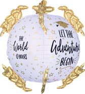 Amscan Folieballon The World Is Yours 73 X 50 Cm Wit/goud