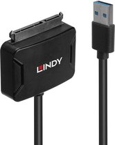 LINDY USB 3.2 Gen 1 (USB 3.0) Converter [1x USB 3.2 Gen 1 stekker A (USB 3.0) - 1x SATA-combi-stekker 15+7-polig] neu