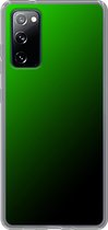 Samsung Galaxy S20FE - Smart cover - Groen Zwart - Transparante zijkanten