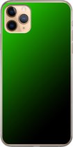 Apple iPhone 11 Pro Max - Smart cover - Groen Zwart - Transparante zijkanten