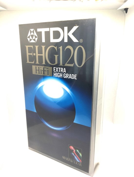 Cassette vidéo VHS de qualité supérieure TDK E- HG 120 / Blanco scellée.