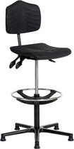 Ergonomische Werkstoel Bureaustoel ERGOSOFT 2010 met voetsteun en glijders (H) 56 - 82 cm