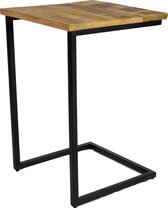 Liviza laptoptafel Missa - Mangohout en staal