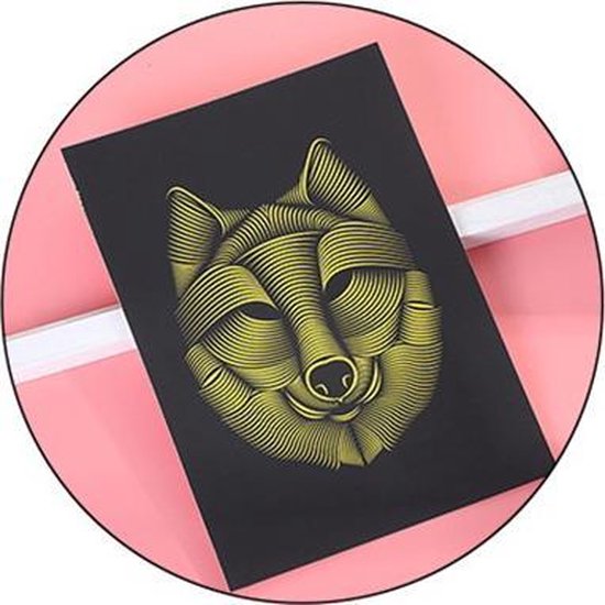 Ensemble De 4 Cartes Postales à Gratter Représentant Des Scènes