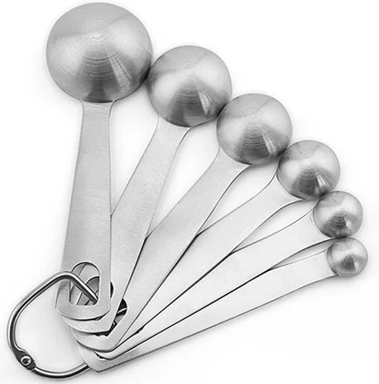 Lot De 20 Tasses Et Cuillères à Mesurer Inox - Empilables Et Pratiques - NEUF