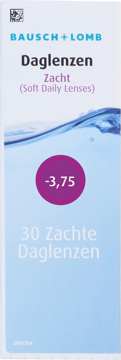 Bausch + Lomb Softlens Daglenzen -3.75 30 stuks