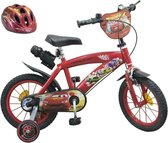 CARS Bike 16 + helm - Kind - rood en zwart