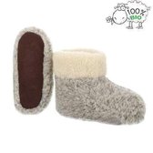 Pantoffels 100% lamswol maat 38 - Grijs-wit - Sloffen - Heerlijk warm!