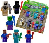 Minecraft Leco poppetjes Steve Zombie Skelet Enderman