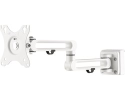 Deltaco DELO-0157 Verstelbare Monitor Arm - Wandbevestiging - 17-32 inch - Wit