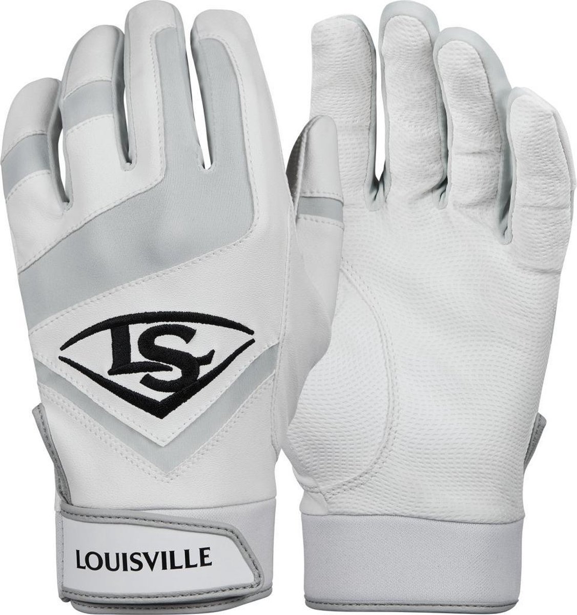 Louisville Slugger Genuine Batting Gloves Wit XL