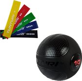 Tunturi - Fitness Set - Weerstandsbanden 5 stuks - Slam Ball 10 kg