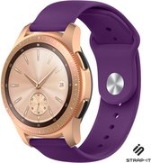 Siliconen Smartwatch bandje - Geschikt voor  Samsung Galaxy Watch sport band 41mm / 42mm - paars - Strap-it Horlogeband / Polsband / Armband