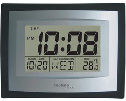 Digitale wandklok - Datum - Temperatuur - Wekkerfunctie - TechnoLine WS 8004