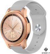 Siliconen Smartwatch bandje - Geschikt voor  Samsung Galaxy Watch sport band 41mm / 42mm - grijs - Strap-it Horlogeband / Polsband / Armband